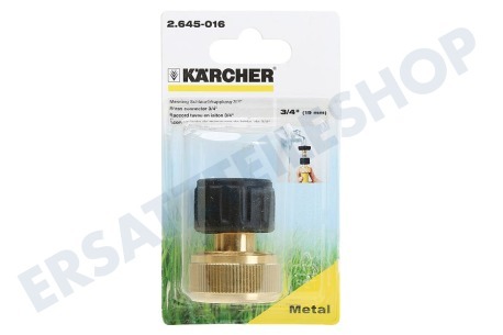 Karcher  2.645-016.0 Messing Schlauchkupplung 3/4 "