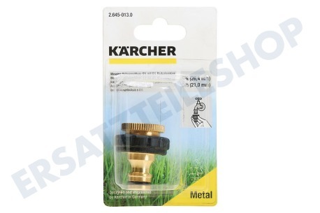 Karcher  2.645-013.0 Messing Hahnanschluss G3/4 mit G1 2 Reduzierstück