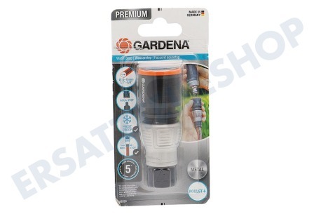 Gardena  18253-20 Premium Wasserstop 13 mm (1/2") – 15 mm (5/8")