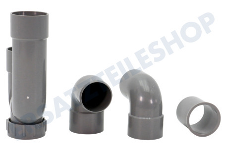 Universell  Siphon P / S 40mm -grau-