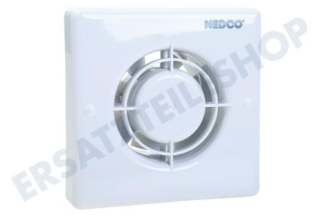Nedco  CR100VT Bad und WC-Lüfter mit Feuchtigkeitssensor und Timer