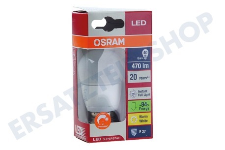Osram  LED-Lampe LED Superstar Classic P40 Advanced Dimmbar Matt