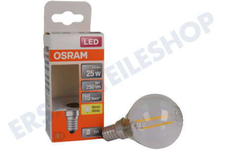 Osram  LED Retrofit Classic P25 E14 2,5 Watt, Klar