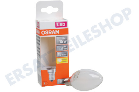Osram  LED Retrofit Kerzenlampe Classic B15 E14 1,5 Watt, Matt