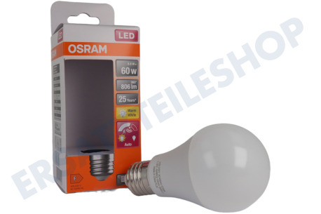 Osram  4099854040092 LED Tageslicht Sensor Classic A60 Matt 8,8 Watt, E27 806lm