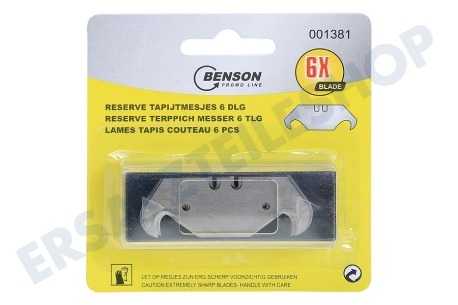 Benson  001381 Reserve Teppichmesser 6 Stück