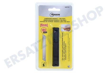 Benson  005781 Ersatz-Abbrechmesser 10 Stück 9mm