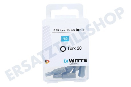 Witte  4295052 Bits 1/4 Zoll 25mm Torx T20, 5 Stk