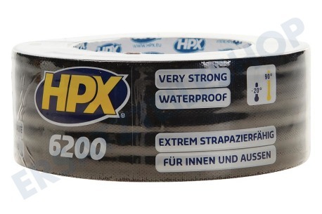 HPX  6200 Gewebeband Reparatur Schwarz 48mm x 25m