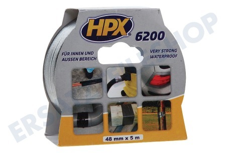 HPX  6200 Gewebeband Reparatur schwarz 48mm x 5m