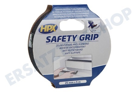 HPX  SB2505 Safety Grip Schwarz Schwarz 25mm x 5m