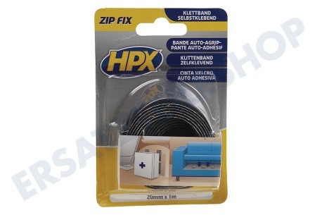 HPX  ZF2001 Zip Fix Klettband 20mm Länge 1 m