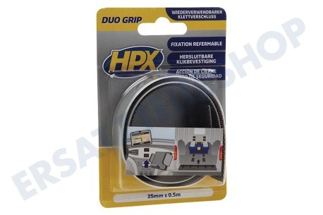 HPX  DG2500 Duo Grip wiederverwendbarer Klettverschluß 25mm x 0,5m