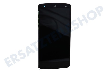 LG  Front Abdeckung LCD-Display mit Touch Screen und Rahmen Schwarz