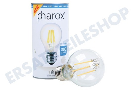 Pharox  LED-Lampe LED Standardlampe A60 Klar Dimmbare