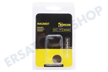 Benson  010786 Magnet super stark, 3 Stück