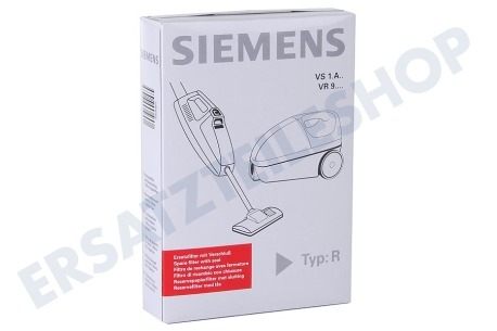 Siemens Staubsauger 460687, 00460687 Staubsaugerbeutel S Typ N und R