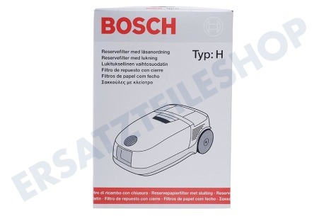 Bosch Staubsauger 460468, 00460468 Staubsaugerbeutel B Typ H inkl. Filter