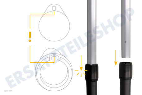 Philips Staubsauger CP9273/01 Saugrohr