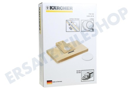 Karcher Staubsauger 6.904-257.0 Staubbeutel Robo-Cleaner + Mikrofilter, 5 Stück
