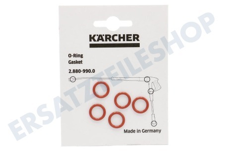Karcher Hochdruck O-Ring O-Ringe Set von 5 Stück für Griff und Jet-Rohr