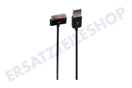 Spez  USB Anschlusskabel Apple Dock Anschluss, Schwarz, 300cm