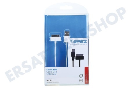 Spez  USB Anschlusskabel USB zu Apple Dock, Weiß, 100 cm