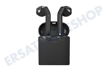 Universell  Earpods geeignet für Apple Echte kabellose Kopfhörer, schwarz