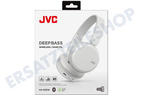 JVC  HA-S36W Deep Bass Wireless-Kopfhörer Weiß