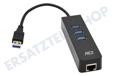 ACT  AC6310 3-Port USB 3.1 Gen1 Hub mit Gigabit-Netzwerkanschluss