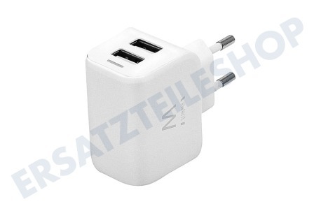 Ewent  EW1232 Ewent 2-Port Smart-USB-Ladegerät 2.4A