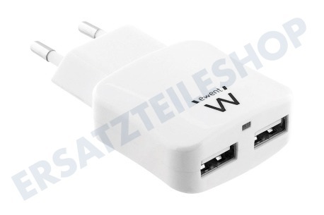 Ewent  EW1302 2 Port Smart USB Lader 2.4A