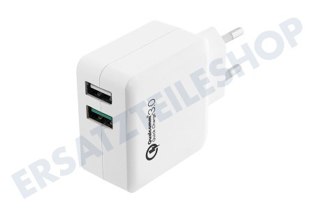Ewent  EW1233 2-Port USB Lader 4A mit Quick Charge 3.0