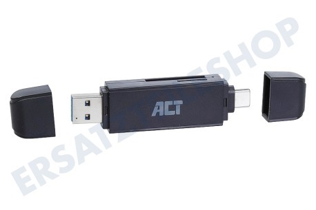 ACT  AC6375 USB3.1-Kartenleser mit Typ-C- und Typ-A-Anschluss