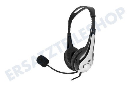 Ewent  EW3562 Stereo-Headset mit Mikrofon und Lautstärkeregler