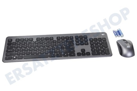 ACT  AC5710 Kabelloses Tastatur-Set USB-C/USB-A Empfänger Qwerty