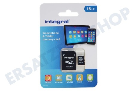 Integral  Speicherkarte Smartphone & Tablet, Class 10 (inkl.SD Adapter)
