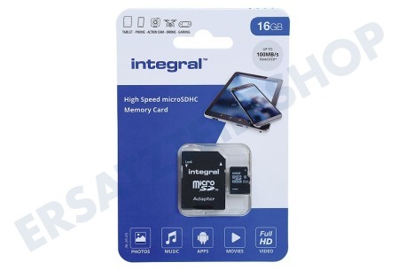 Integral  V10 High Speed microSDHC Karte 16GB