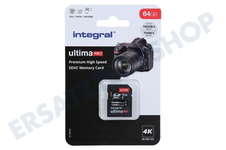 Integral  V30 UltimaPro X2 SDXC-Speicherkarte 64 GB