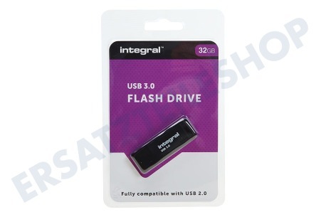 Integral  Speicherstick 32GB USB Flash Drive Schwarz