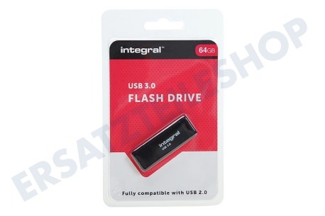 Integral  Speicherstick 64GB USB Flash Drive Schwarz