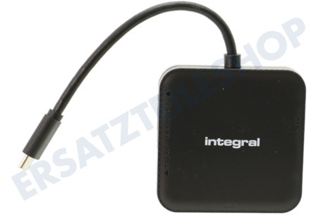 Integral  INCRMULTI3.0-C USB-C-Speicherkartenleser mit mehreren Steckplätzen
