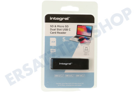 Integral  INCRSDMSD3-0-C SD- und Micro-SD-Dual-Slot-USB-C