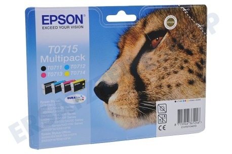 Epson Epson-Drucker Druckerpatrone T0715 Multipack BK/C/M/Y