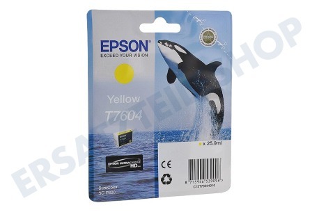 Epson  Druckerpatrone T7604 Yellow/Gelb