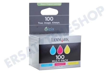Lexmark  Druckerpatrone Nr. 100 Multipack 3 Farben