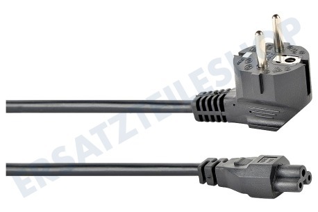 Easyfiks  Netzkabel C5, 230 Volt, 10 Ampere, 3x0,75mm2, 2,5 Meter