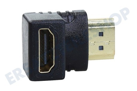 Universell  Adapterstecker, HDMI-Stecker - Contra Buchse, Winkel 90 Gr.