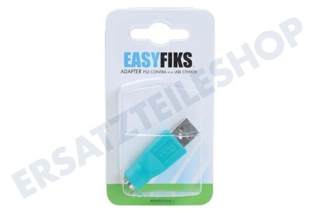 Easyfiks  Stecker-Adapter USB A Male - PS / 2 Contra Female