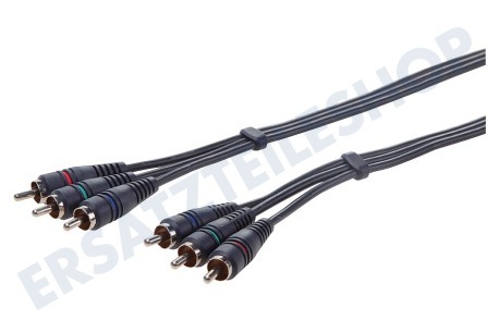 Easyfiks  Cinch-Anschlusskabel Component Kabel, 3x Cinch RCA Male - 3x Cinch RCA Male